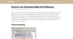 Desktop Screenshot of felix-schwarz.name